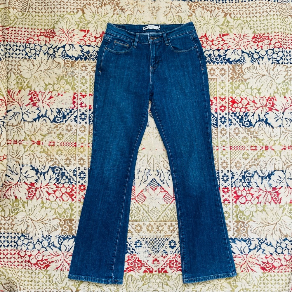 Levi’s 515 Bootcut Jeans Dark Wash Denim Boot Cut Size 4 Waist 27" Boot Cut